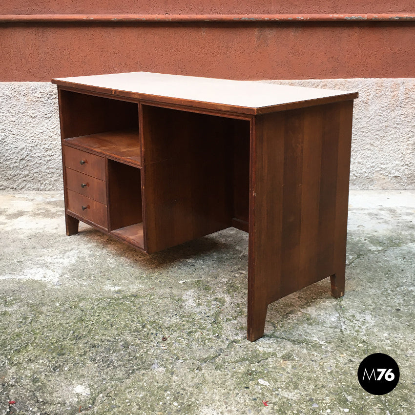 Scrivania in legno e formica, 1960 ca.