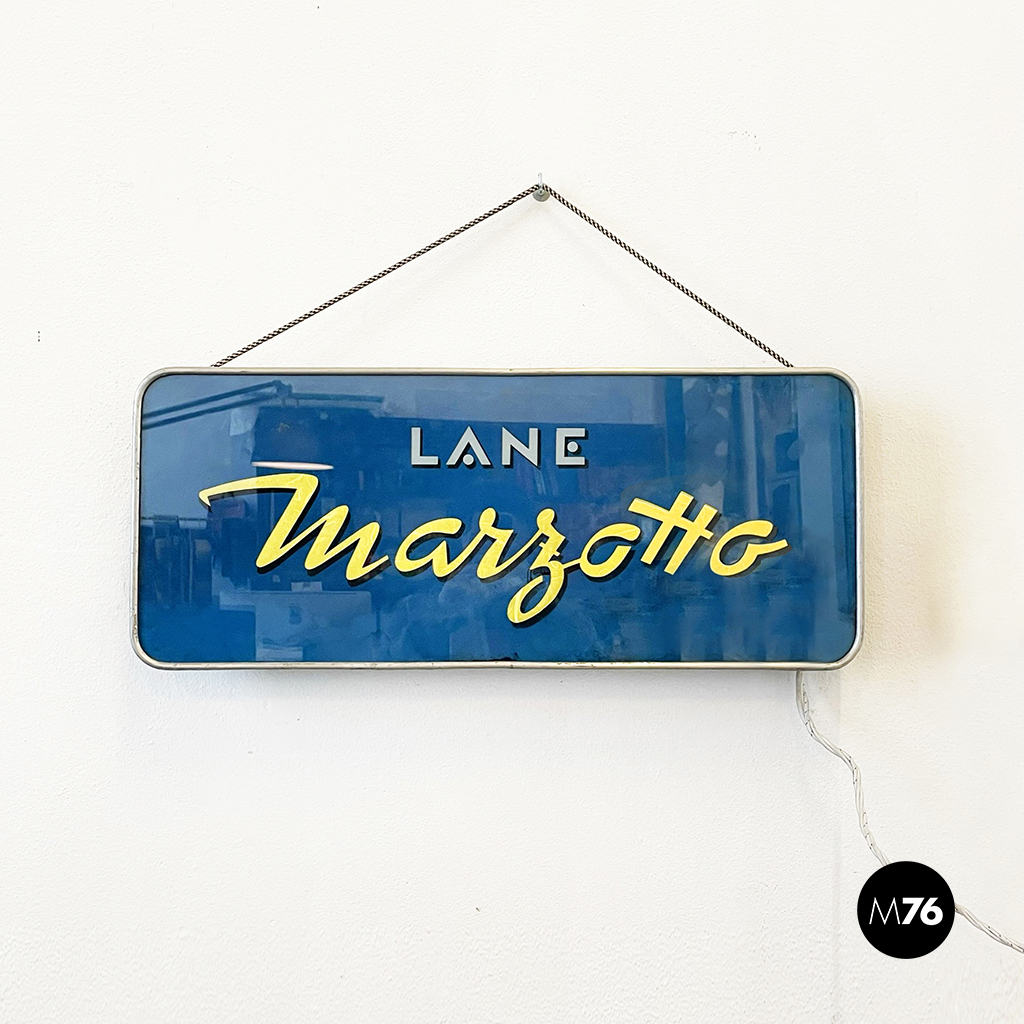 Insegna luminosa da parete di Marzotto, 1990 ca.