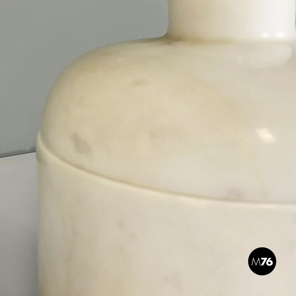 Ciotola con coperchio in marmo, 1980 ca.