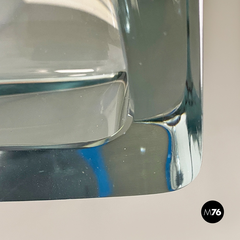 Lampadario in vetro di Murano di Flavio Poli per Seguso, 1960 ca.