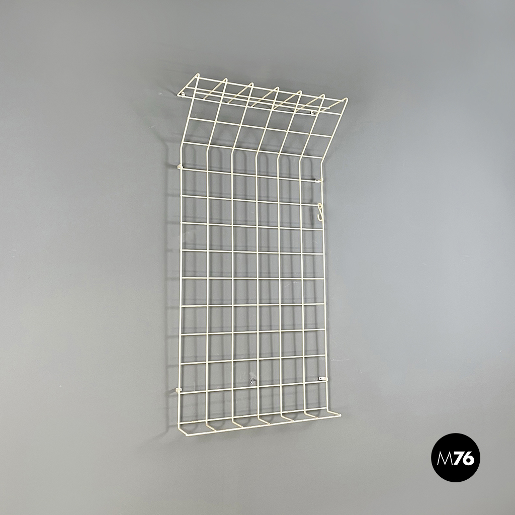 Appendiabiti con cappelliera in metallo, 1970 ca.