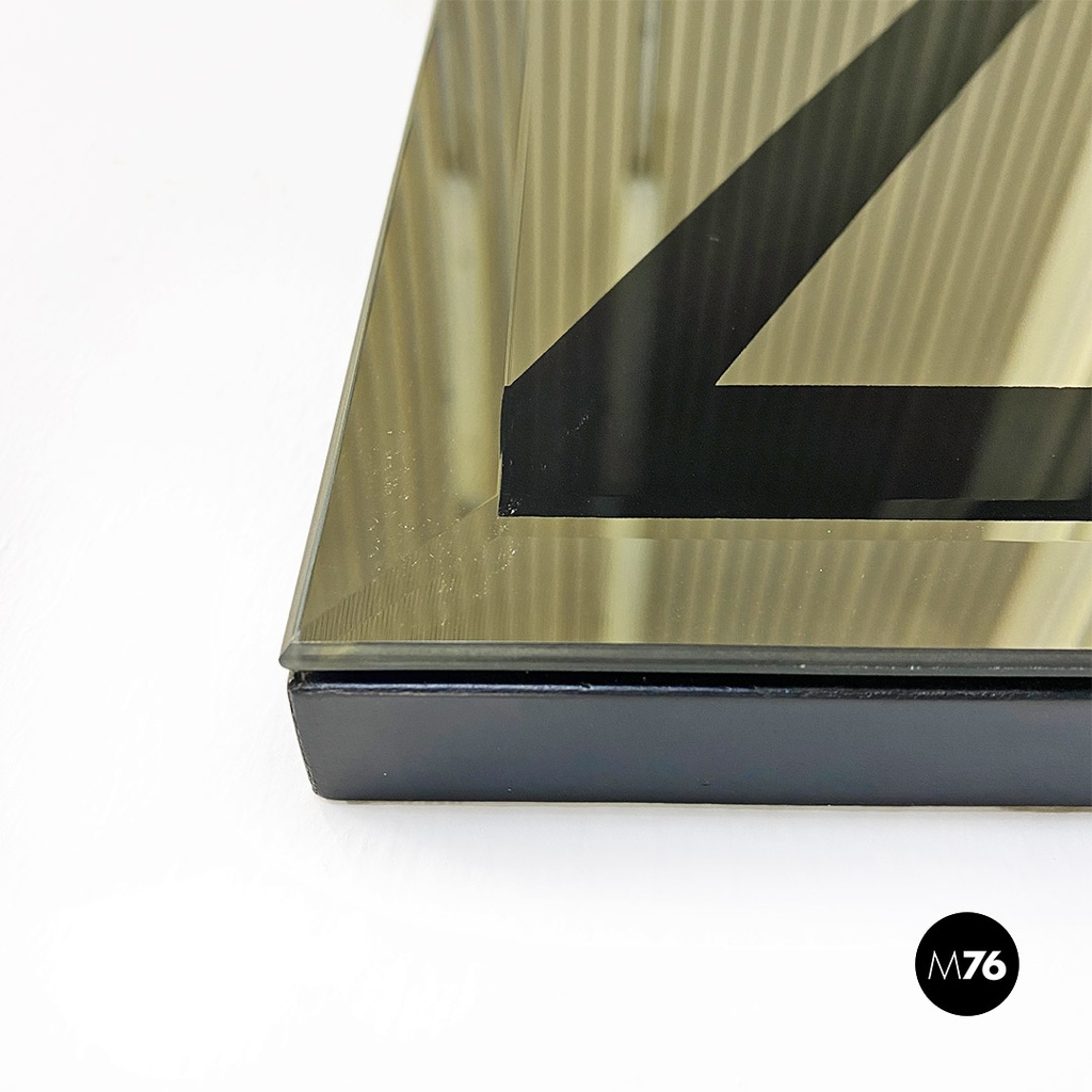 Specchio da parete con disegno, 1980 ca.