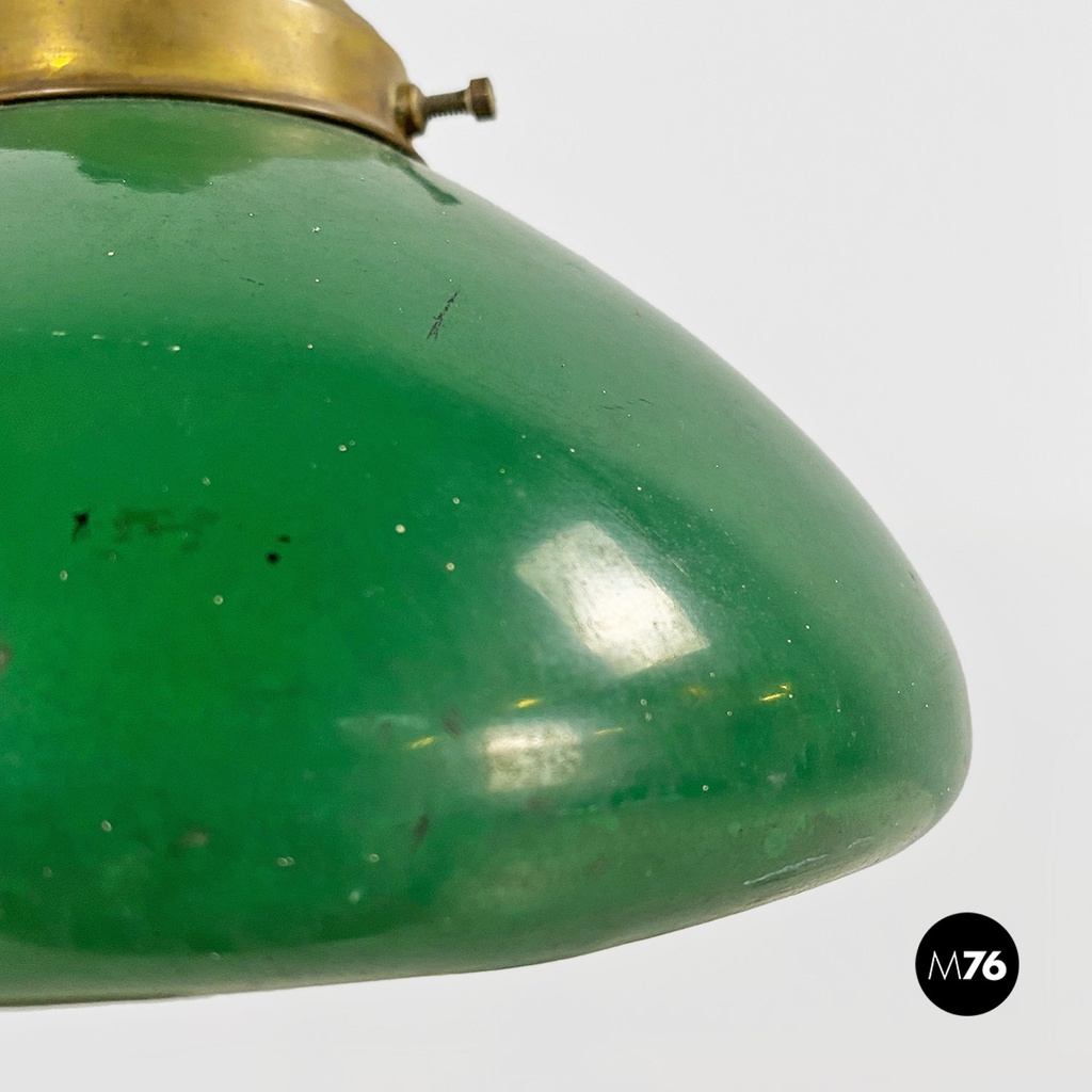 Lampada da tavolo ministeriale in legno e metallo, 1920 ca.