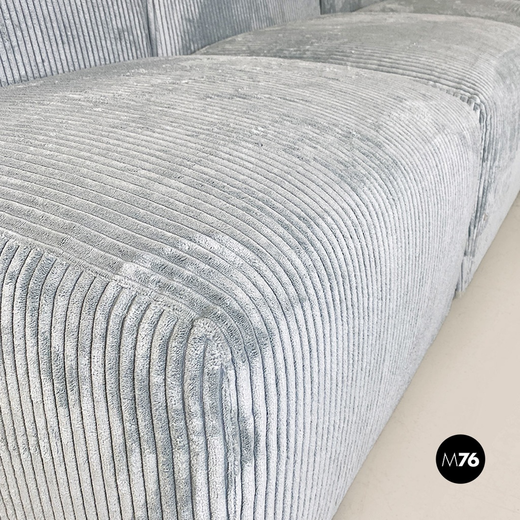 Divano modulare in velluto a coste, 1970 ca.