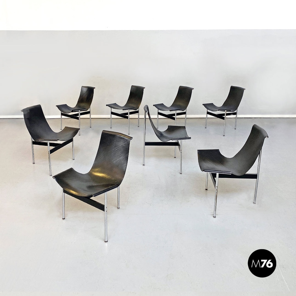 Sedie modello T di W. Katavolos, D. Kelley and  R. Littell per Laverne, 1952