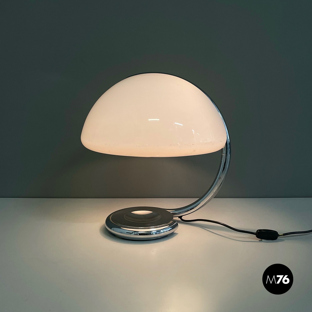 Lampada da tavolo Serpente di Elio Martinelli per Martinelli Luce, 1970 ca.