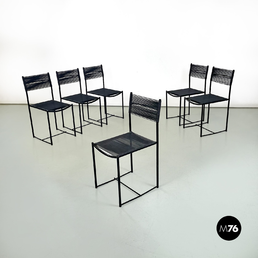 Sedie Spaghetti di Giandomenico Belotti per Alias, 1980 ac.