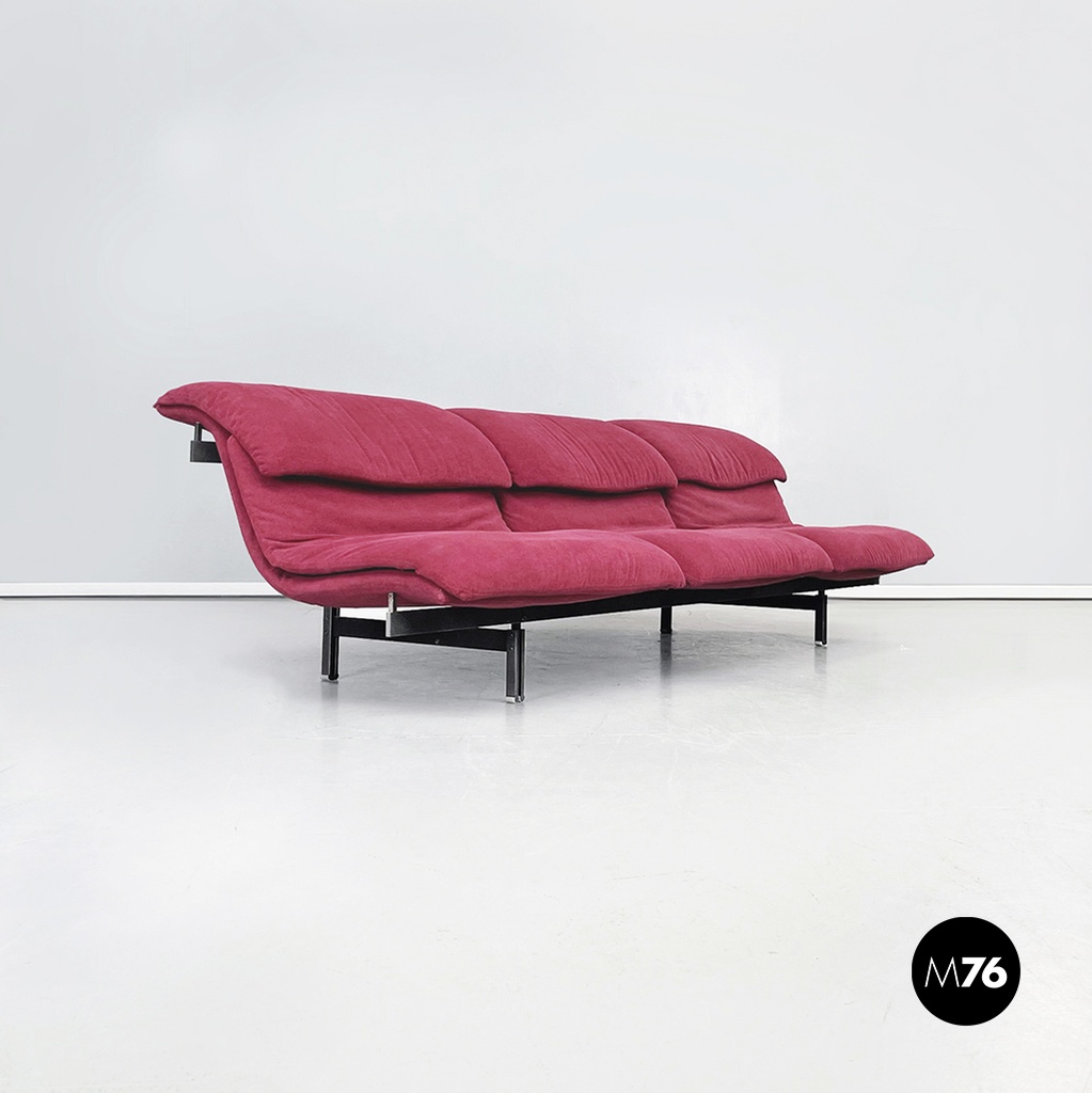 Divano a tre posti Wave di Gianni Offredi per Saporiti Italia, 1970 ca.