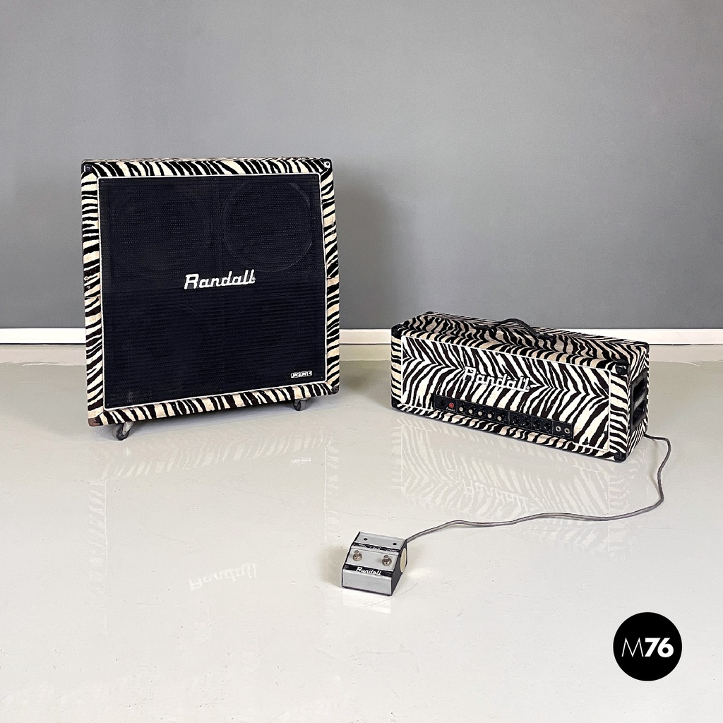 Amplificatore Randall zebrato, 1980 ca.