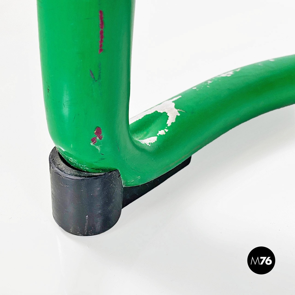 Sedia di Tito Agnoli in tubolare verde, 1960 ca.