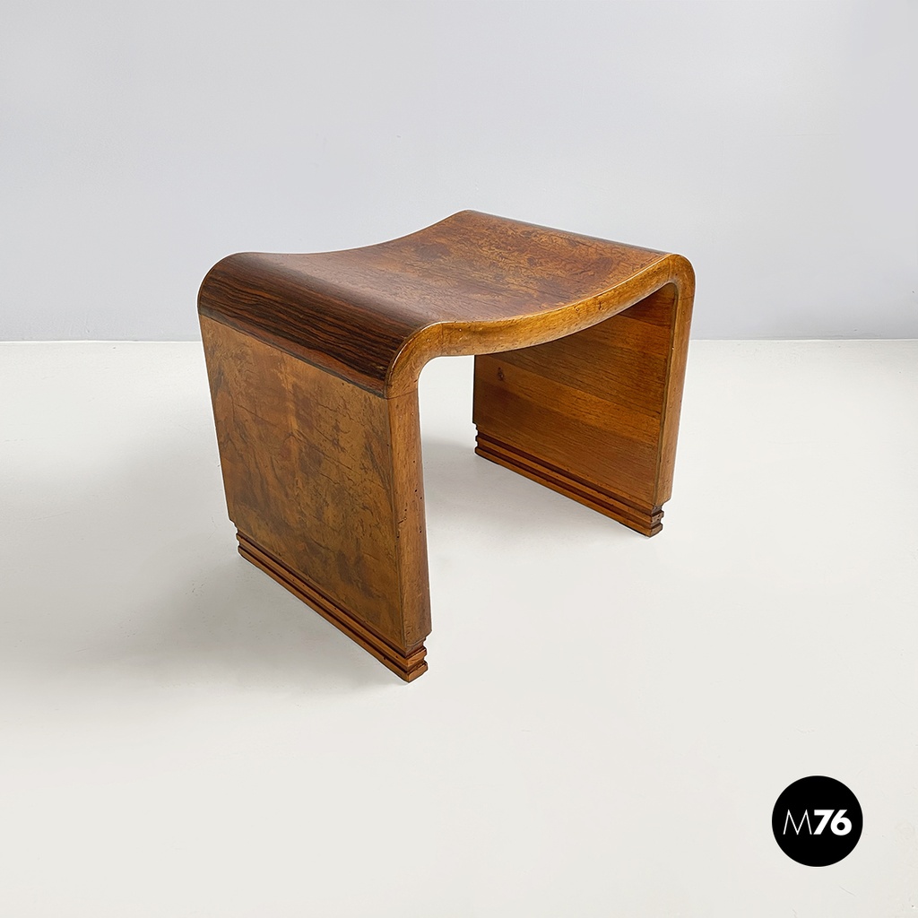 Sgabello in legno, 1930 ca.