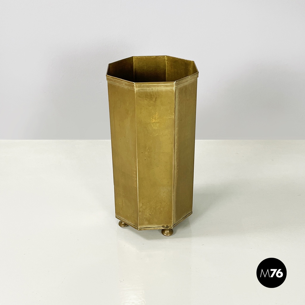 Portaombrelli in ottone, 1950 ca.