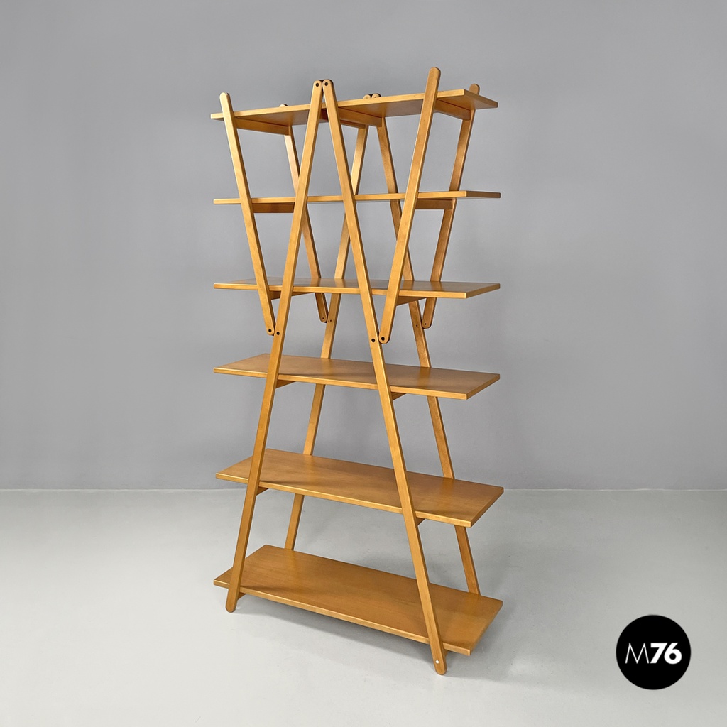 Libreria in legno Nuvola Rossa di Vico Magistretti per Cassina, 1980 ca.