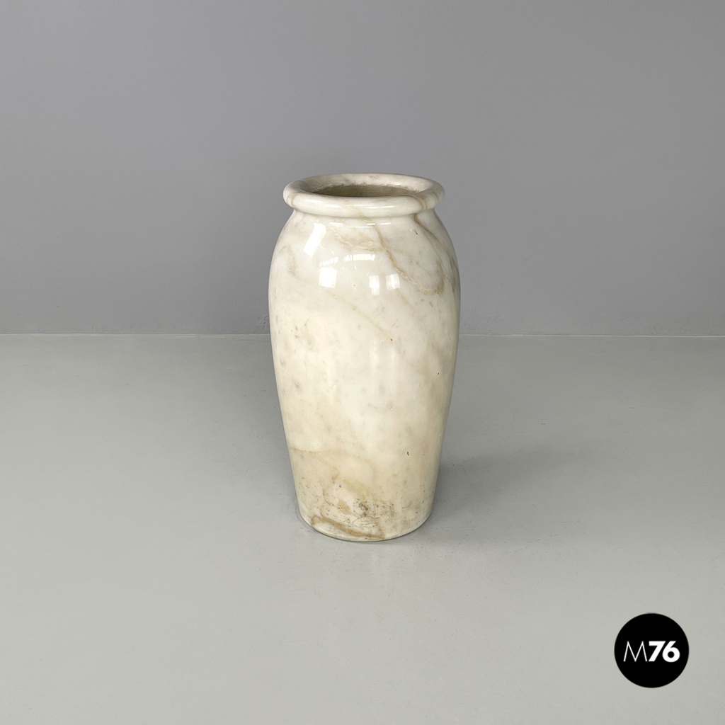 Portaombrelli tondo in marmo di Calacatta, 1950 ca.