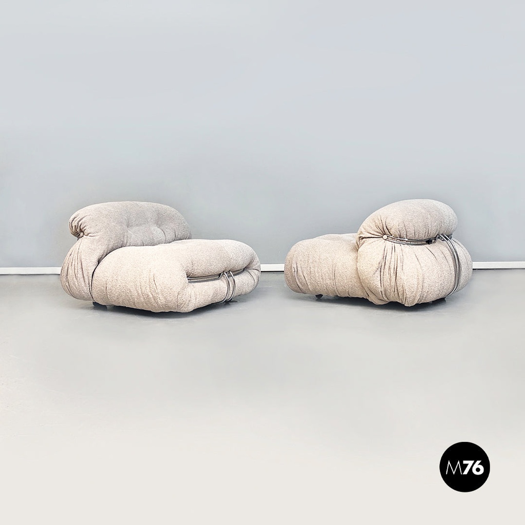 Poltrone Soriana di Afra e Tobia Scarpa per Cassina, 1970 ca.