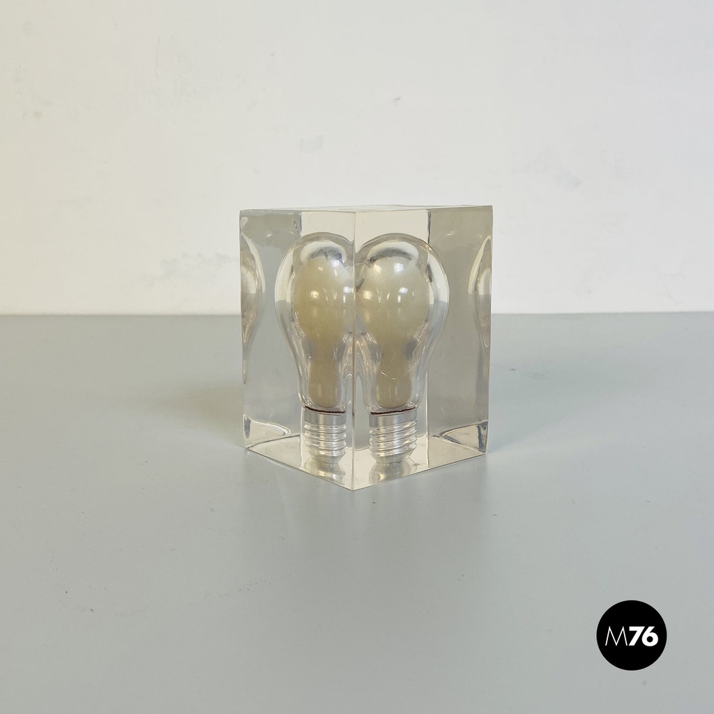 Scultura in lucite di Pierre Giraudon, 1970 ca.