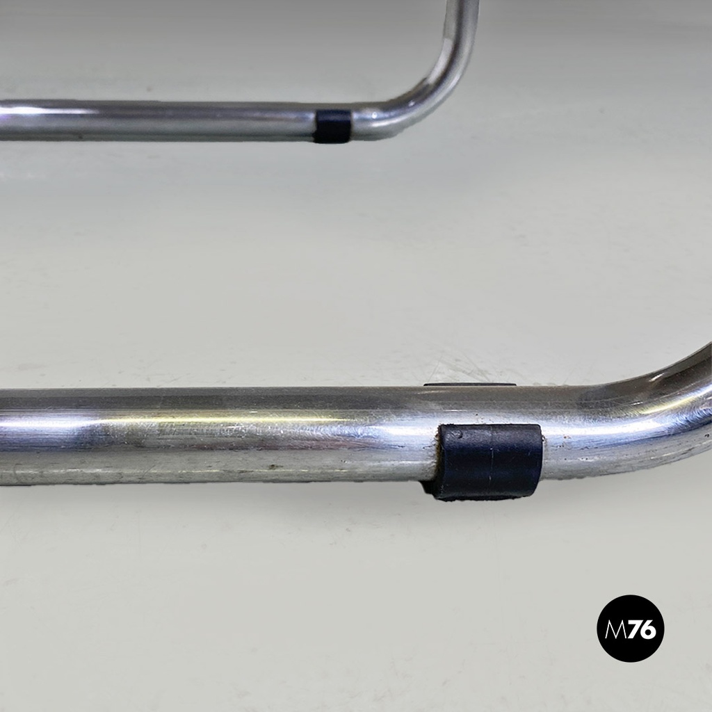 Sedie in stile Cesca in tessuto e acciaio, 1970 ca.