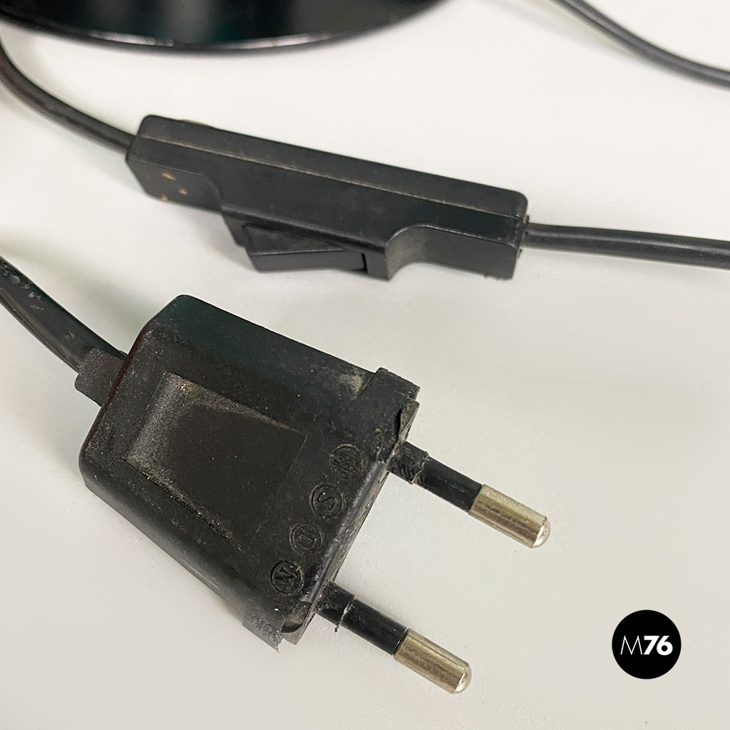 Lampada da tavolo in doppio vetro, 1980 ca.