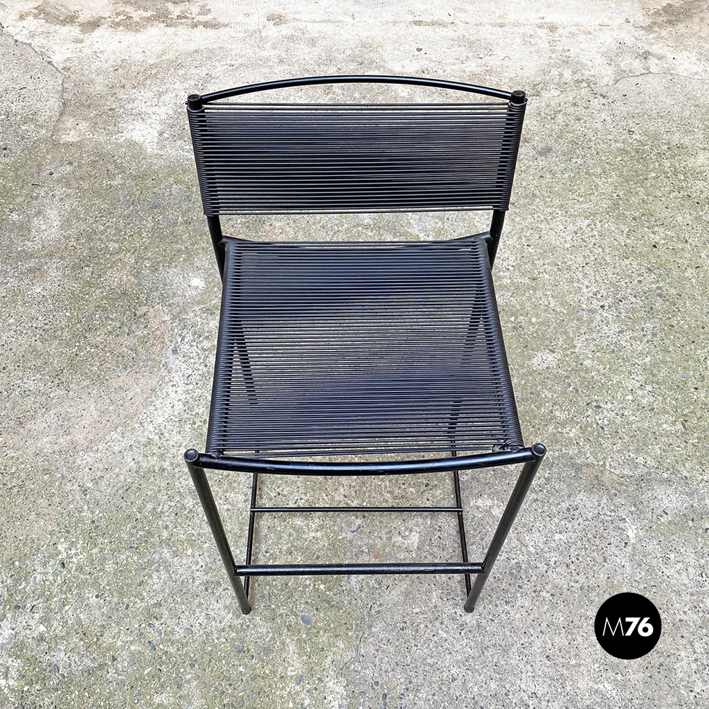 Sgabelli Spaghetti disegnati da G. Belotti per Alias, 1980 ca