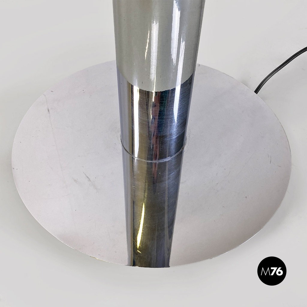 Lampada da terra in acciaio, 1970 ca.