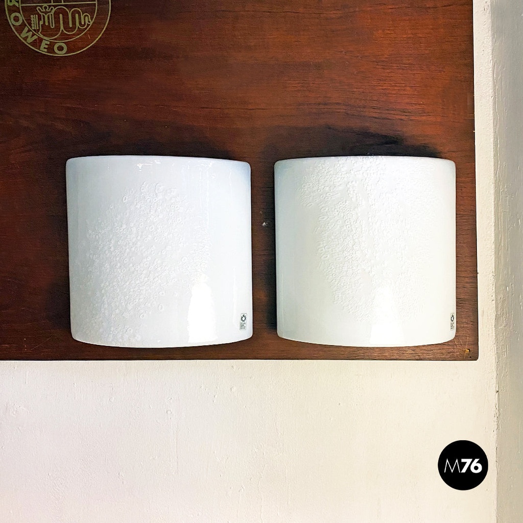 Applique la Murrina in vetro di Murano di Leucos, 1970 ca.