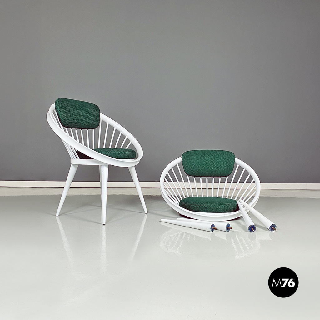 Poltrone Circle di Yngve Ekström per Ese Mobler Ab Sweden, 1960 ca.