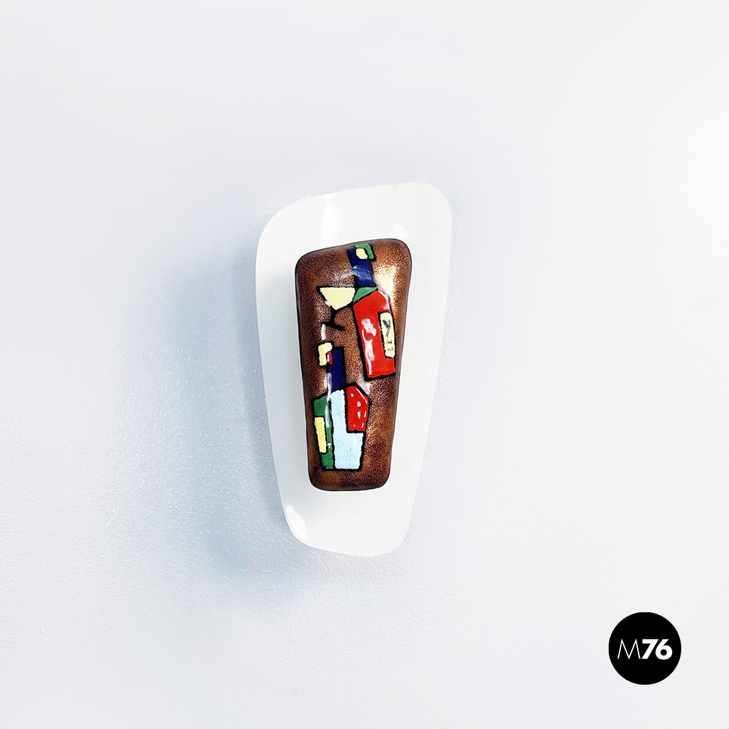 Applique in metallo e plexiglass, 1960 ca.