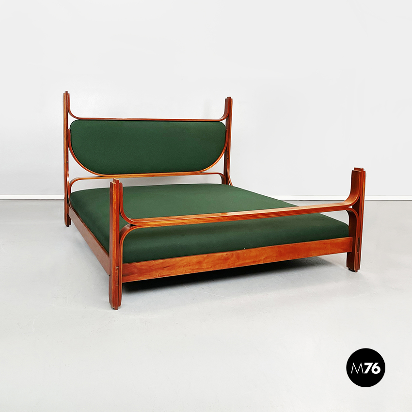 Letto in legno massello curvato Fulvio Raboni 1959
