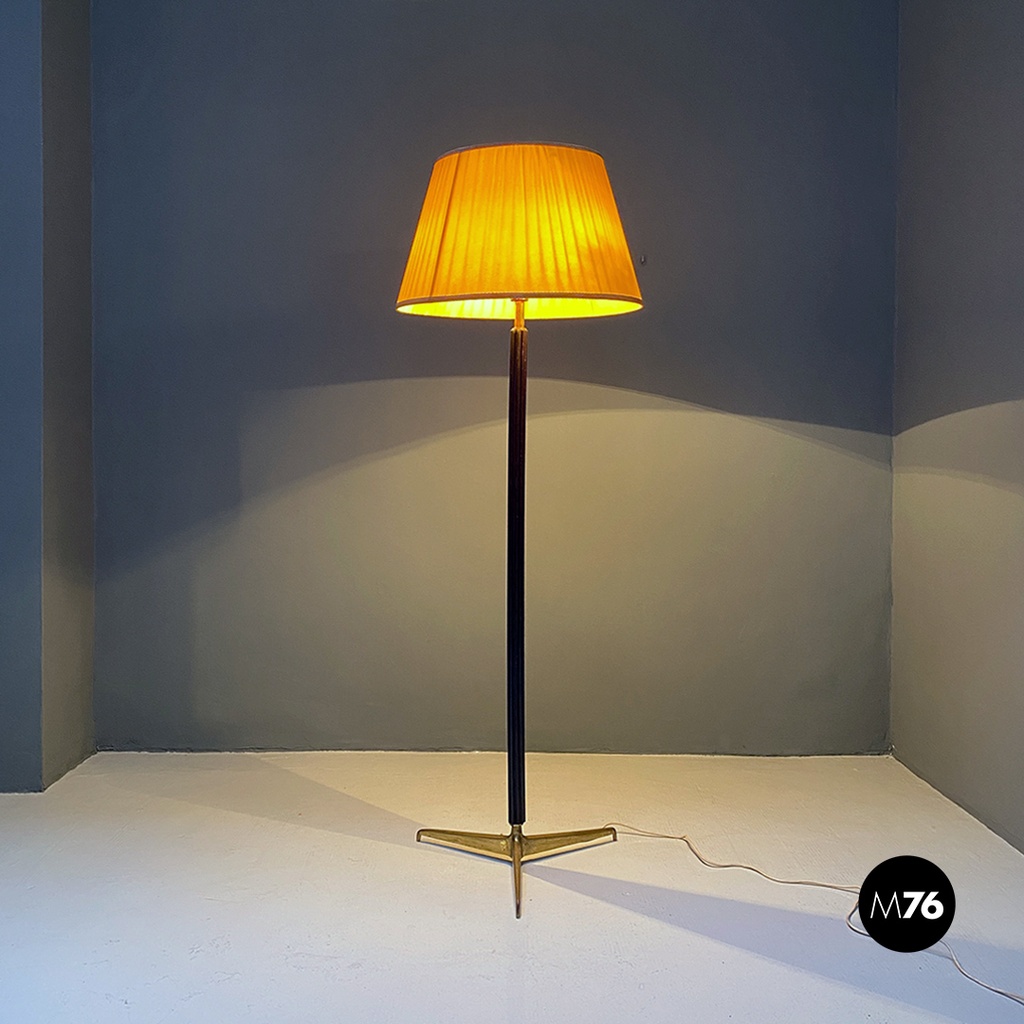 Lampada da terra con stelo grissinato, primi '900