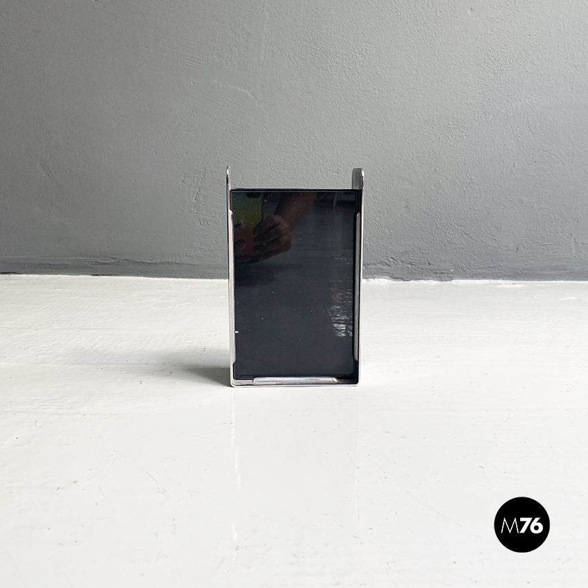 Portafoto in metallo cromato, 1990 ca.