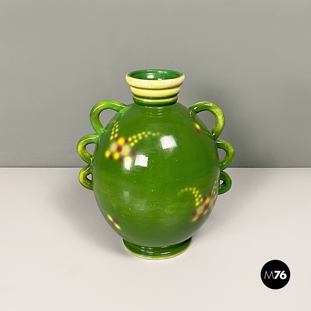 Vaso verde art deco, 1940 ca.