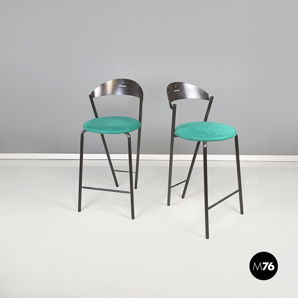 Sgabelli alti Fly Line, 1980 ca.