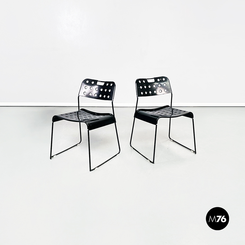 Sedie Omstak di Rodney Kinsman per Bieffeplast, 1970 ca.