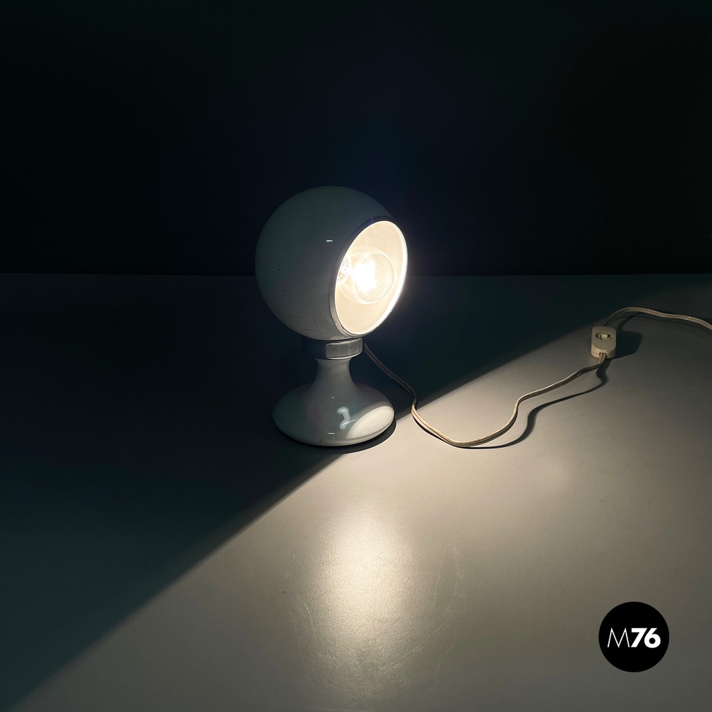 Lampada da tavolo bianca di Reggiani, 1960 ca.