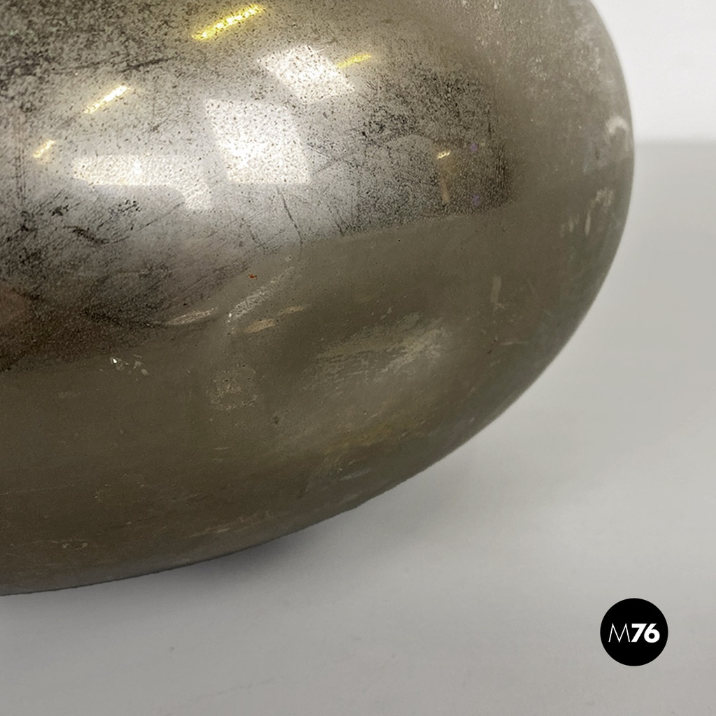 Vaso in peltro a collo basso, 1970 ca.