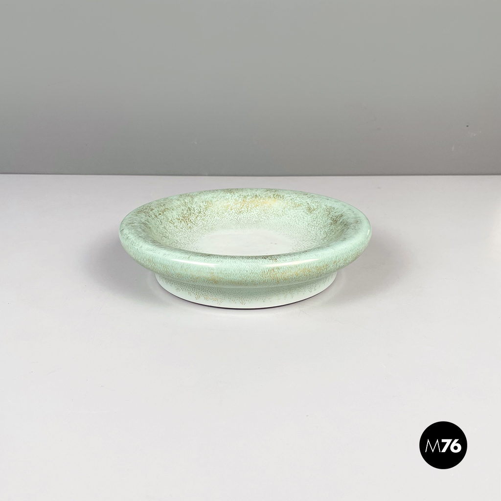 Centrotavola in ceramica azzurra, 1960 ca.