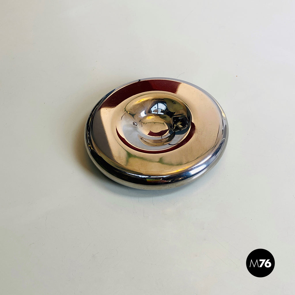 Posacenere in metallo cromato, 1970 ca.