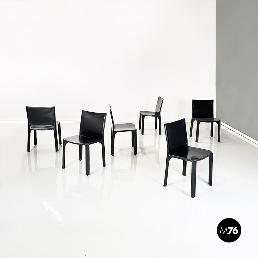 Sedie mod. CAB 412 di Mario Bellini per Cassina, 1977