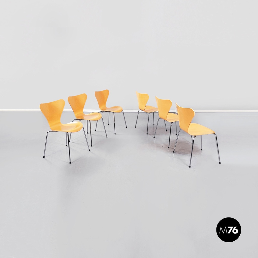 Sedie serie 7 di Arne Jacobsen per Fritz Hansen, 1999
