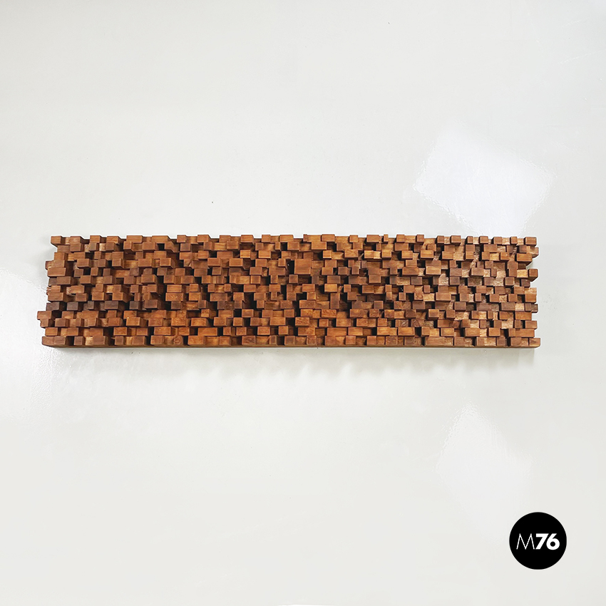 Pannello decorativo in legno, 1980 ca.