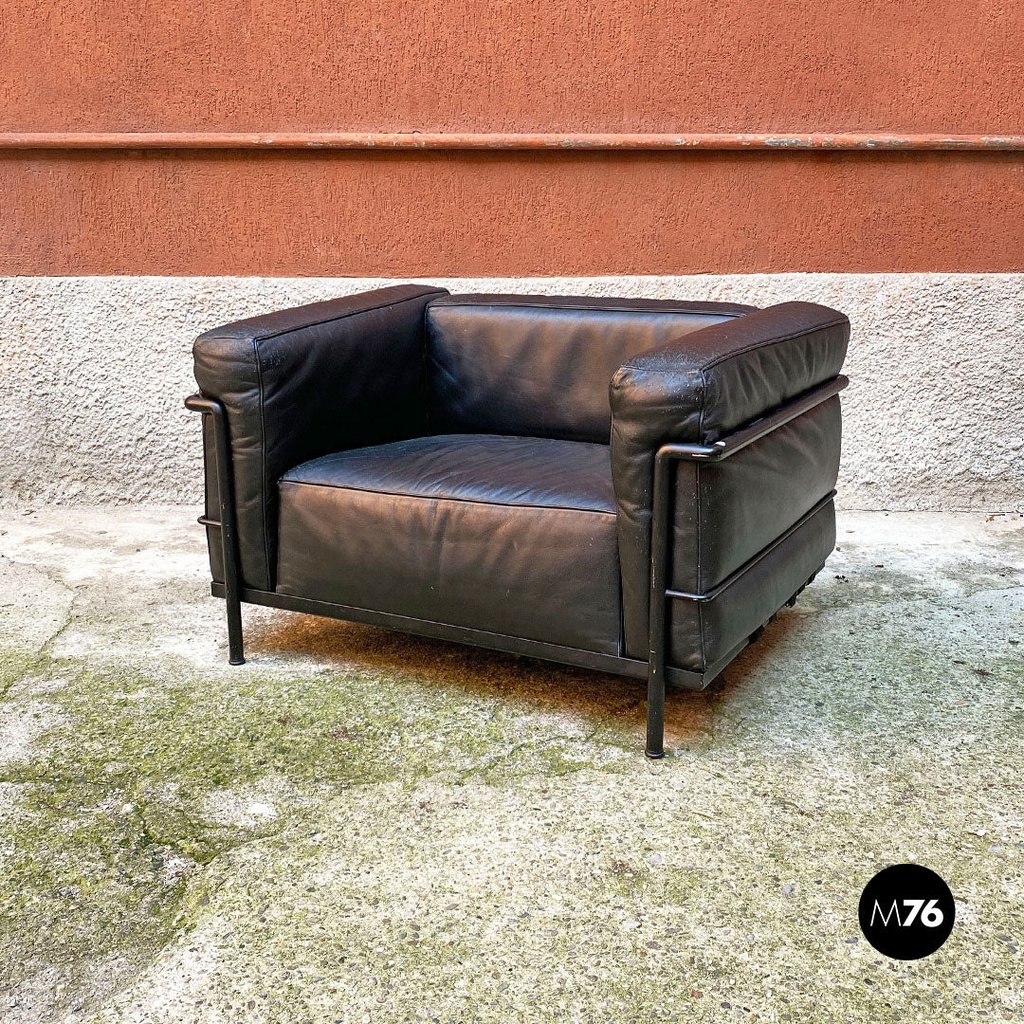 Poltrona Lc3 di Le Corbusier, Jeannaret e Perriand per Cassina, 1990 ca.