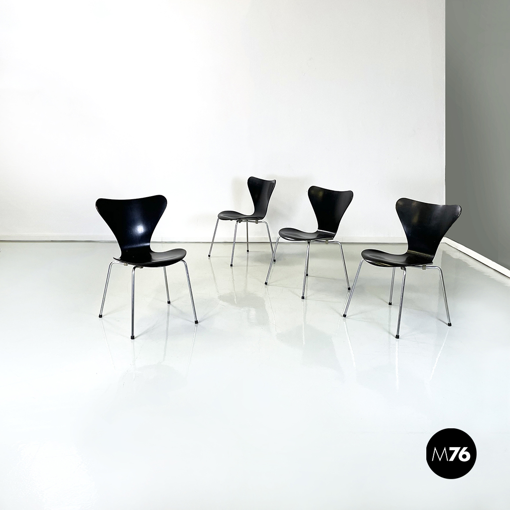 Sedie Serie 7 di Arne Jacobsen per Fritz Hansen, 1970 ca.