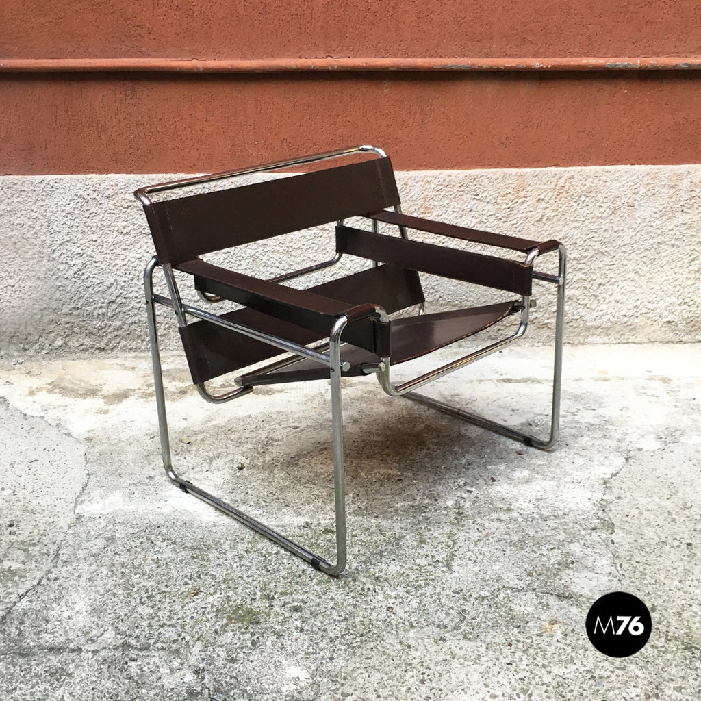 Poltrona Wassily B3 di Marcel Breuer per Gavina, 1968