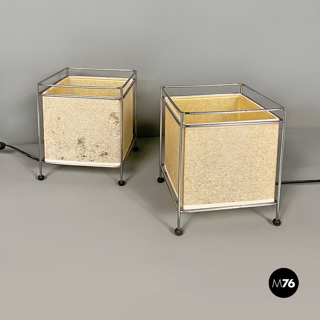 Lampade da tavolo in pergamena, 1980 ca.