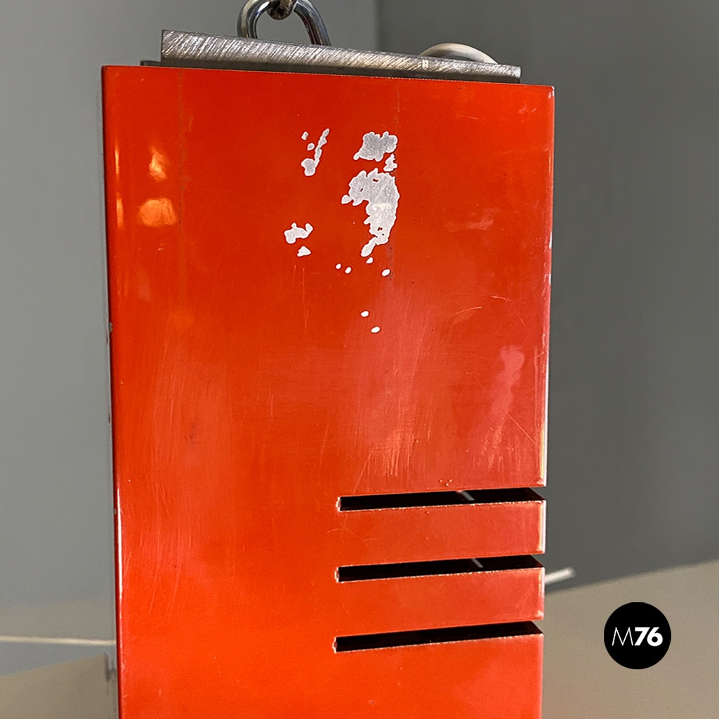 Lampadario in metallo, 1980 ca.