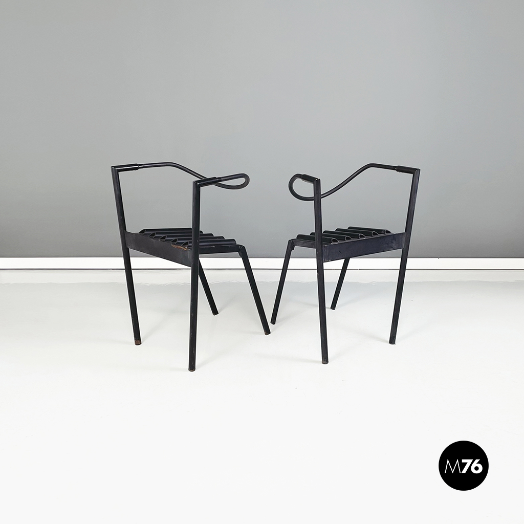 Sedie Hans e Alice di Paolo Pallucco e Mireille Rivier, 1980 ca.