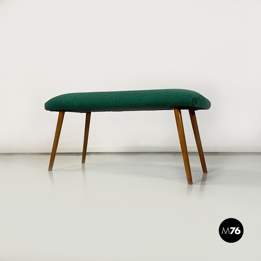 [2320003268] Panca in tessuto verde, 1960ca.