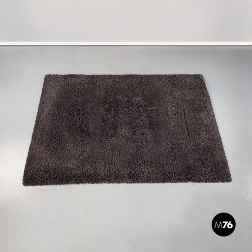 [2220001073] Tappeto a pelo lungo grigio, 1970 ca.