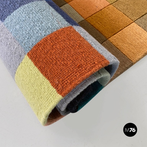 [2320003663] Tappeto patchwork multicolore, 1990ca.