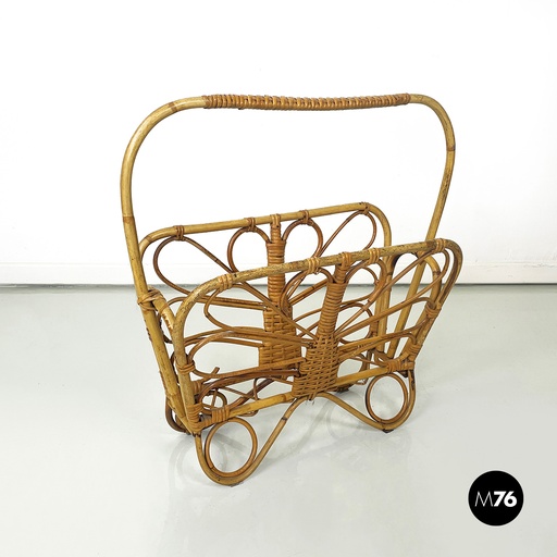 [2320004321] Portariviste in rattan, 1960 ca.